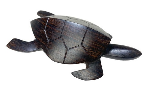 Small sea turtle carved solid - sea,