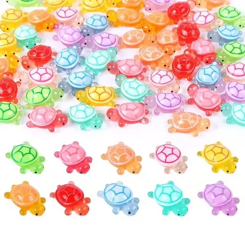 100pcs glow dark mini - dark, resin